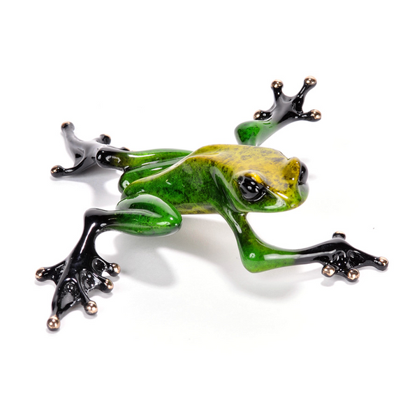 Twister bronze frog by Tim Cotterill