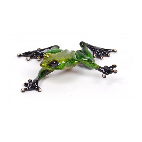 Twister bronze frog by Tim Cotterill