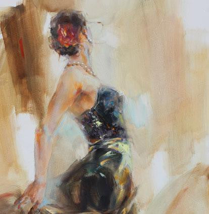 Unfolding Dance 1 Oil Painting by Anna Razumovskaya