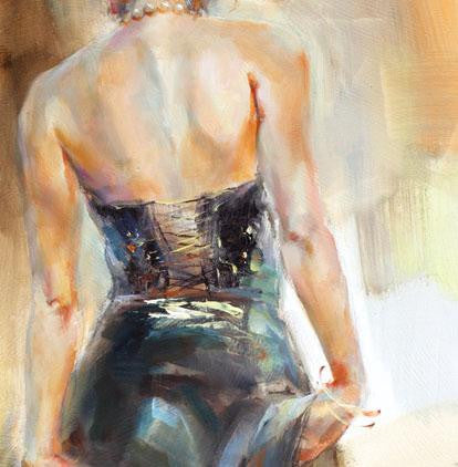 Unfolding Dance 2 Oil Painting by Anna Razumovskaya