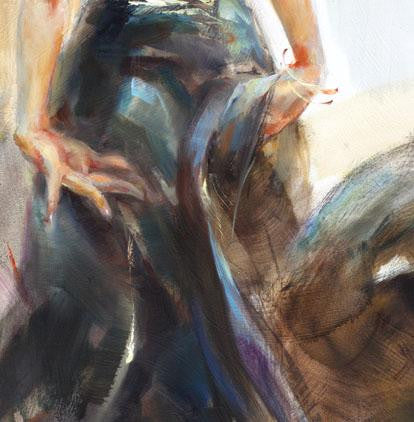 Unfolding Dance 2 Oil Painting by Anna Razumovskaya